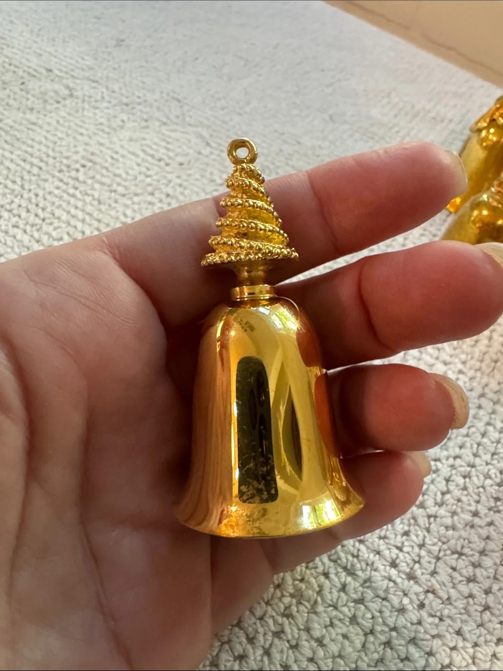 Reed and Barton New England Society Gold Plated Christmas Bells